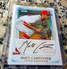 MATT CARPENTER 2011 Bowman 1st Rookie Card RC St. Louis Cardinals HR Power??$. rookie card picture