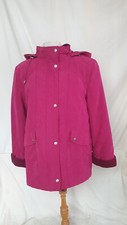 Ladies Jacket, Ewm, Pink, Uk 14, Full Zip, Hooded, 44" Bust, 29" Length, 1368