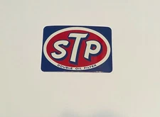 1972 STP DOUBLE OIL FILTER VINTAGE RACING STICKER DECAL NASCAR NHRA 4-1/4" NOS