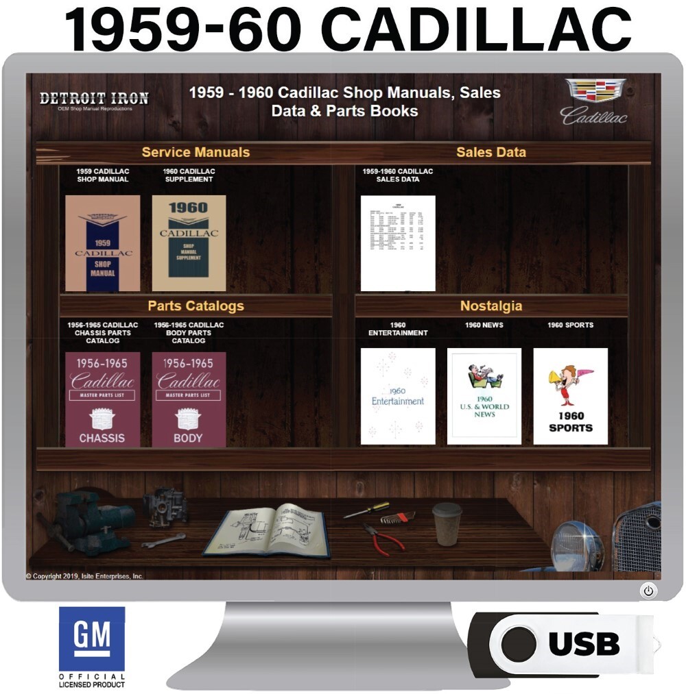 1959-1960 Cadillac Factory OEM Shop Manuals on USB | eBay