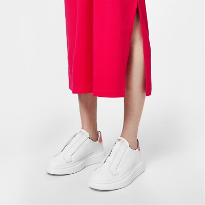 BARBOUR INTERNATIONAL Carrie Trainers Womens White Pink