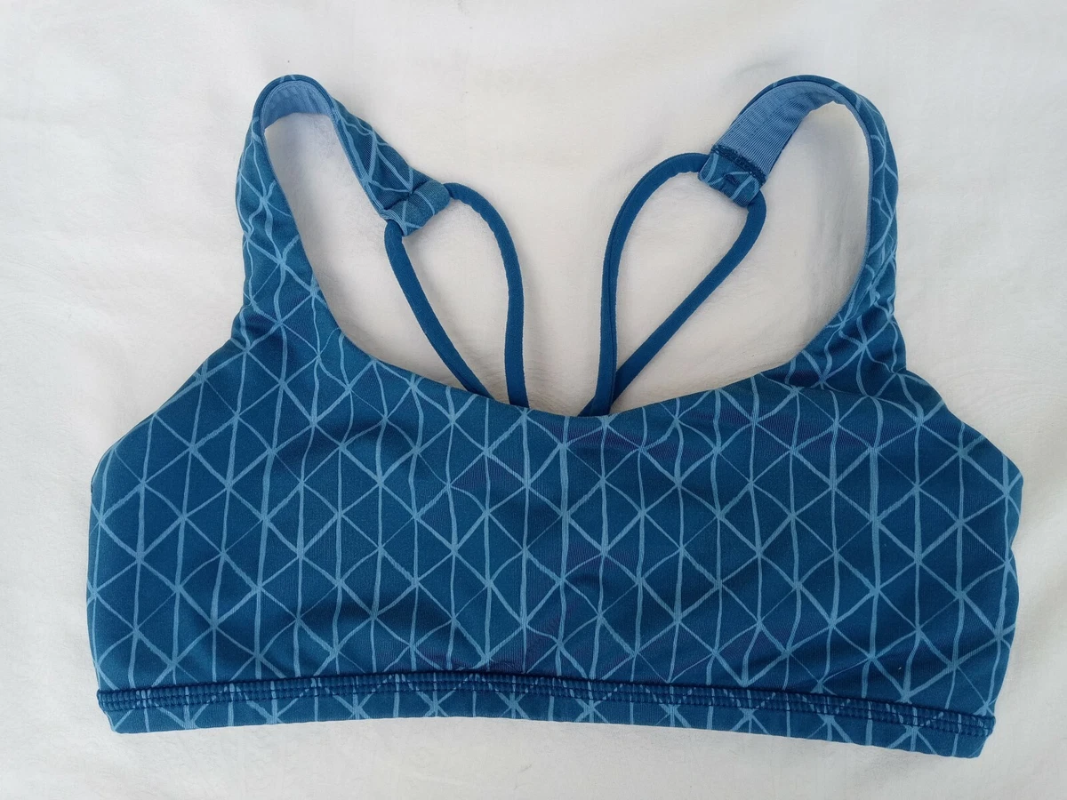 Ivivva Girls by Lululemon Blue Strappy Sports Bra Size 10