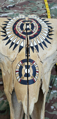 Native American Indian Steer Cow Skull Wall Decor Souix Navajo