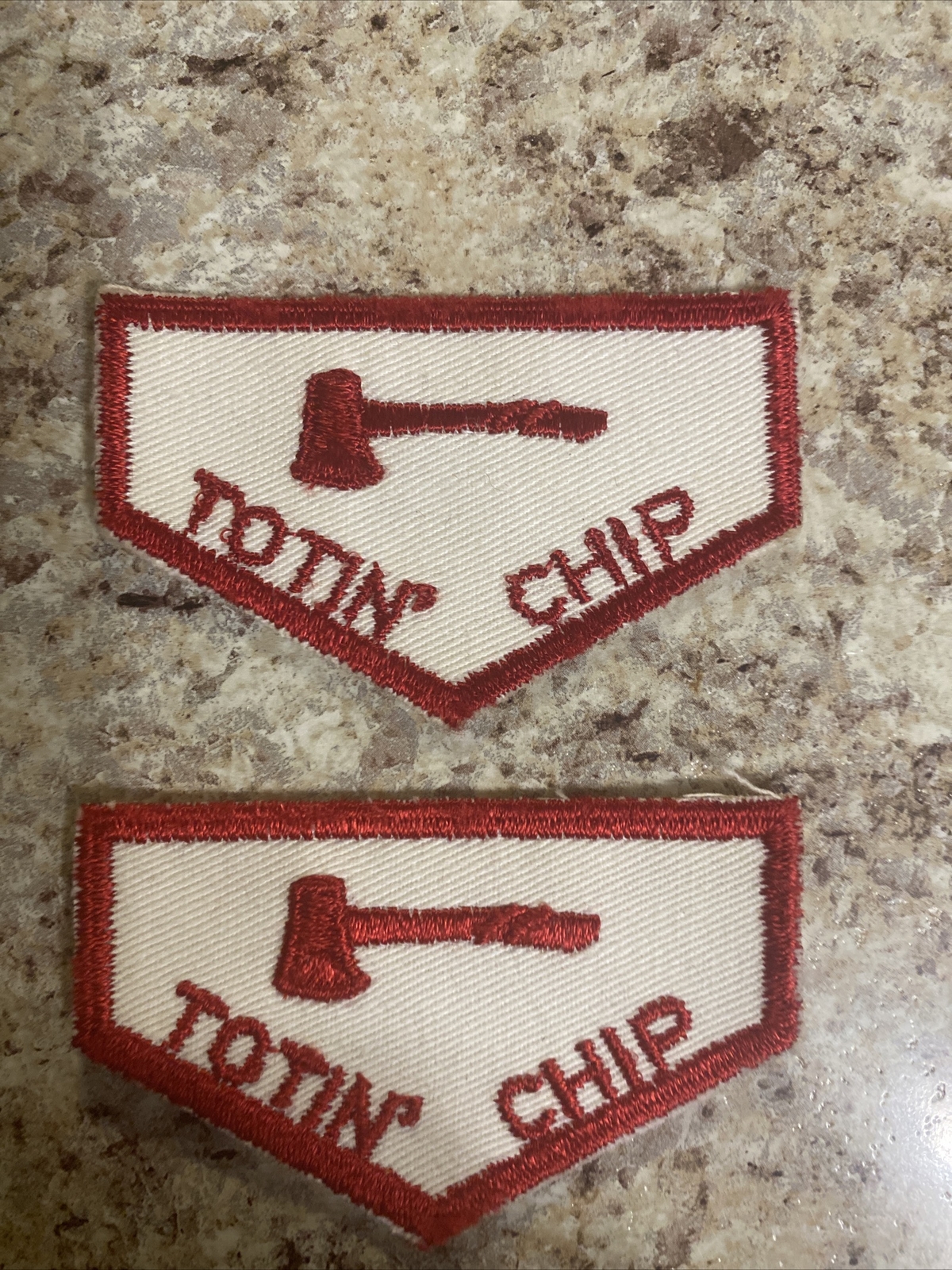 vintage boy scout lot of 2 TOTIN Chip patches from the early 60's!!! eBay