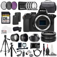 Nikon Z50 II  Z DX 16-50mm f/3.5-6.3 VR Lens  Mic 128GB  9 PC Filtr-MEGA Kit