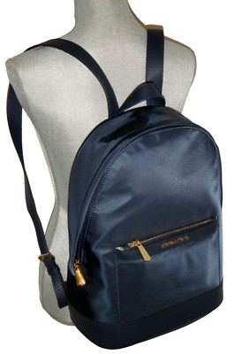 MICHAEL KORS ネイビー バックパック MICHAEL KORS Morgan MK MD Backpack Navy Blue Nylon Saffiano