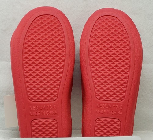 Kids' Holiday Slippers "Tis The Season To Be Jolly" Size M(13-1)/New - Picture 8 of 9