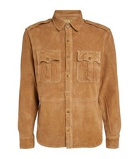 Polo Ralph Lauren Safari Field Suede Shirt Jacket - Size S - Khaki - BNWT