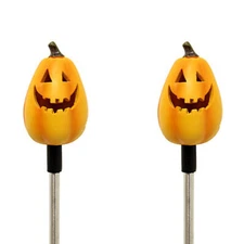 2X Solar Powered Tall Pumpkin Landscape Garden Stake Color Changing LED Light