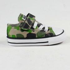 Image of Converse Toddlers/Infants 1V Ox Low Trainers Shoes in Camo UK 2,3,4,5,6,7,8,9,10
