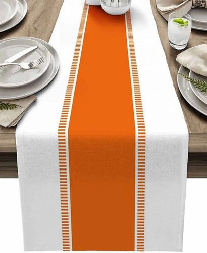 Stripes Table Runners Dresser Scarves Decor Farmhouse Washable Table Runners - Picture 8 of 27