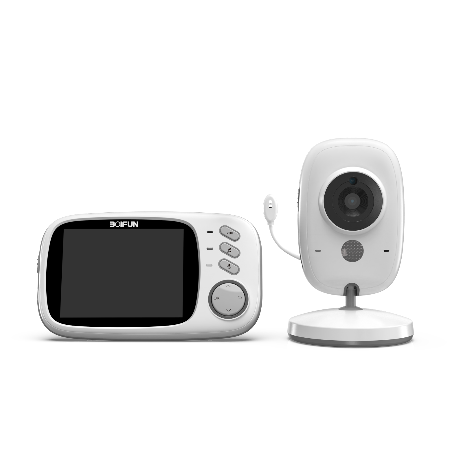 BOIFUN Baby Monitor with Camera and Audio, No WiFi, VOX Mode, Night Vision, 3.2'-image