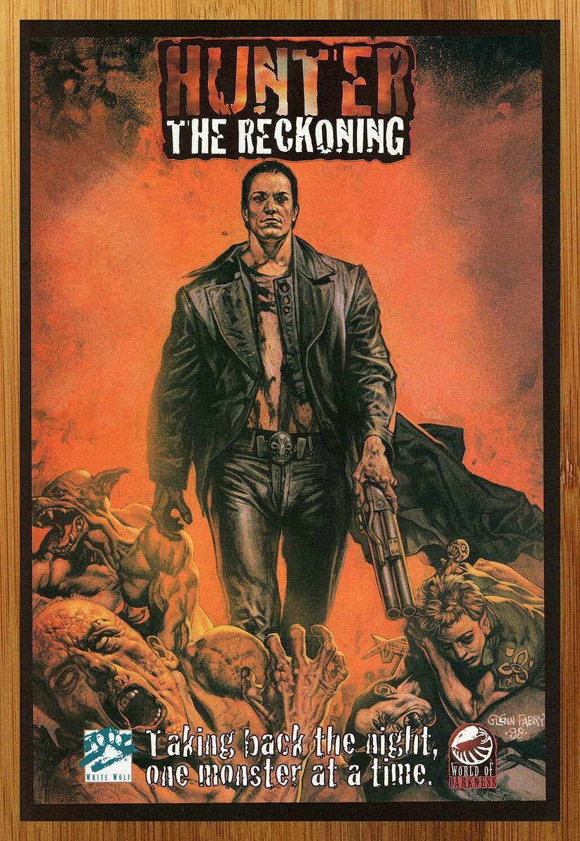 1999 Hunter The Reckoning RPG Print Ad/Poster World of Darkness