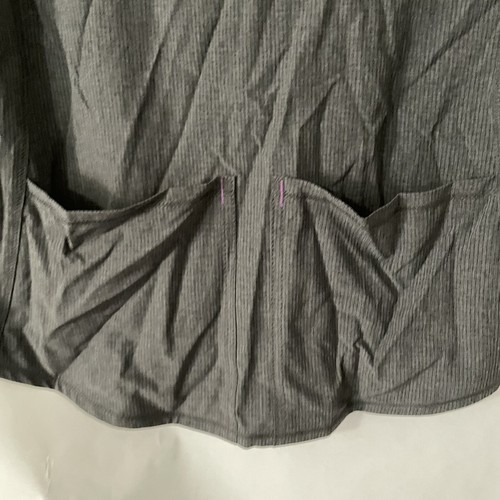 Kleines graues Damen-Peeling-Top Supreme V-Ausschnitt Scrubstar meliert zinngrau - Bild 10 von 10