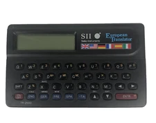 Seiko European Translator SII TR-2500 Spanish German French Italian English