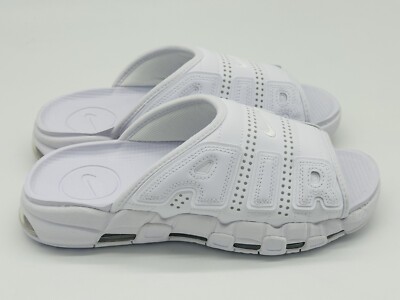 Size Nike Air More Uptempo Sandals Slides White FD9884-101 No Box Lid  - Main Image