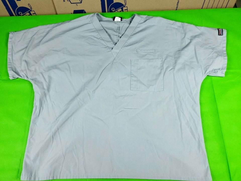 Lote de 2 Cherokee & Dickies Gris Unisex Hombre Mujer Scrub Tops Talla XL Foto 2 de 4