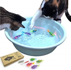 Blackhole Litiere Tapis Interactif Natation Robot Poisson Jouet Pour Chat Chien Avec Del 4 Ebay