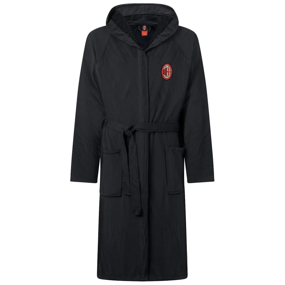 Accappatoio Premium A.C. Milan adulto in microspugna di cotone S M L XL XXL - Immagine 4 di 4
