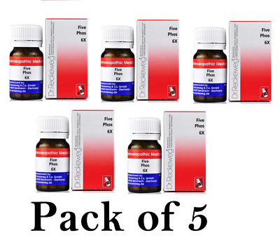 5X Dr Reckeweg Five Phos 6X Biochemic Tablets 20g Each