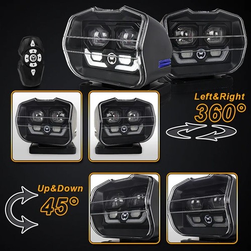 60W Remote Control LED Search Light for Boat Car Yacht Magnetic Marine Spotlight - Picture 6 of 13