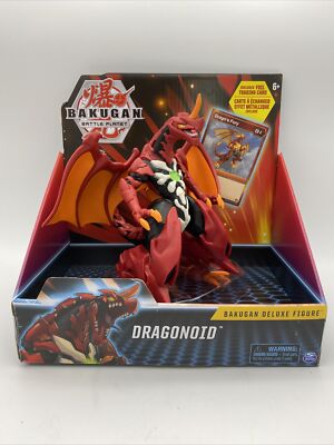 Bakugan Dragonoid Deluxe Figure & Foil Trading Card Drago s Fury New In Box