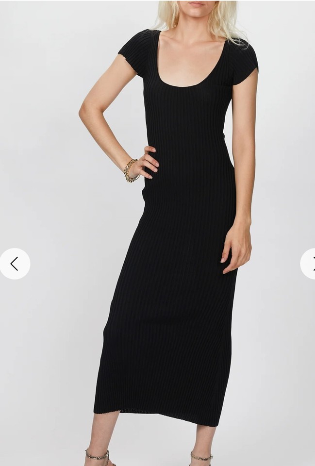 Bec & Bridge Black Knit Midi Dress 6
