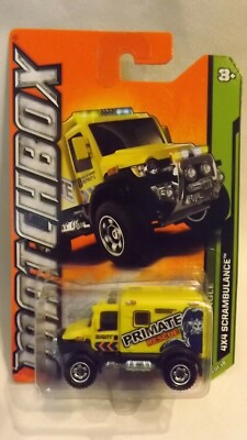 2011 Matchbox 4X4 Scrambulance MBX Jungle # 9 of 10 "Primate Rescue" 