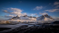 Landscape nature sky clouds mountains snow ice Custom Gaming Mat Desk
