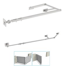 Edelstahl Teleskopsystem für Tor Klappsystem für Flügeltor Drehfalttor V2A