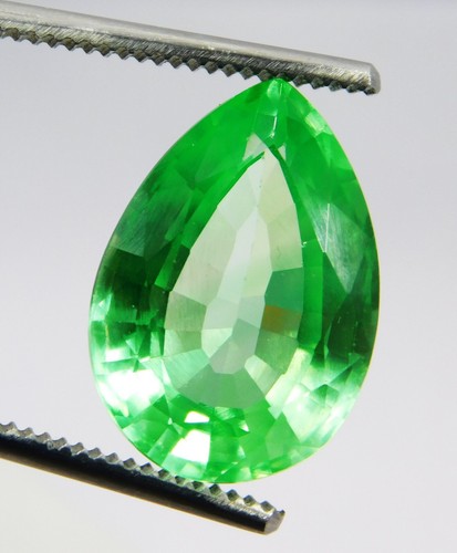 Miniera di muzo naturale a forma di pera 18,45 ct smeraldo colombiano gemme sfuse certificate - Foto 1 di 7