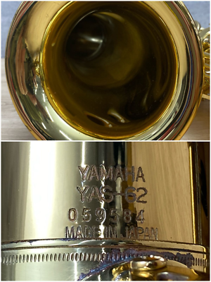 YAMAHA YAS-62 Alto Saxophone, Includes Hard Case, Minor