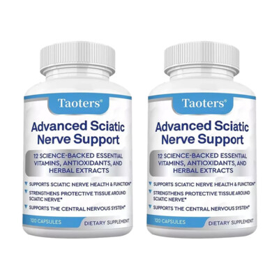 Advanced Sciatic Support 120 Capsules -Maintains Bone Cell Health-Healthy Living