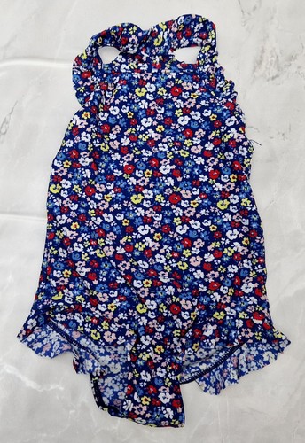 MARKS & SPENCER Bebé Niñas Una Pieza UPF 50 Traje de Baño Azul Floral 1-1.5 Años - Imagen 5 de 5