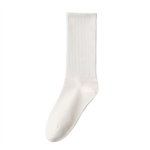 5 Pairs Women Cotton Striped Stretch Mid Calf Socks Outdoor Elastic Sports Socks - Picture 7 of 15