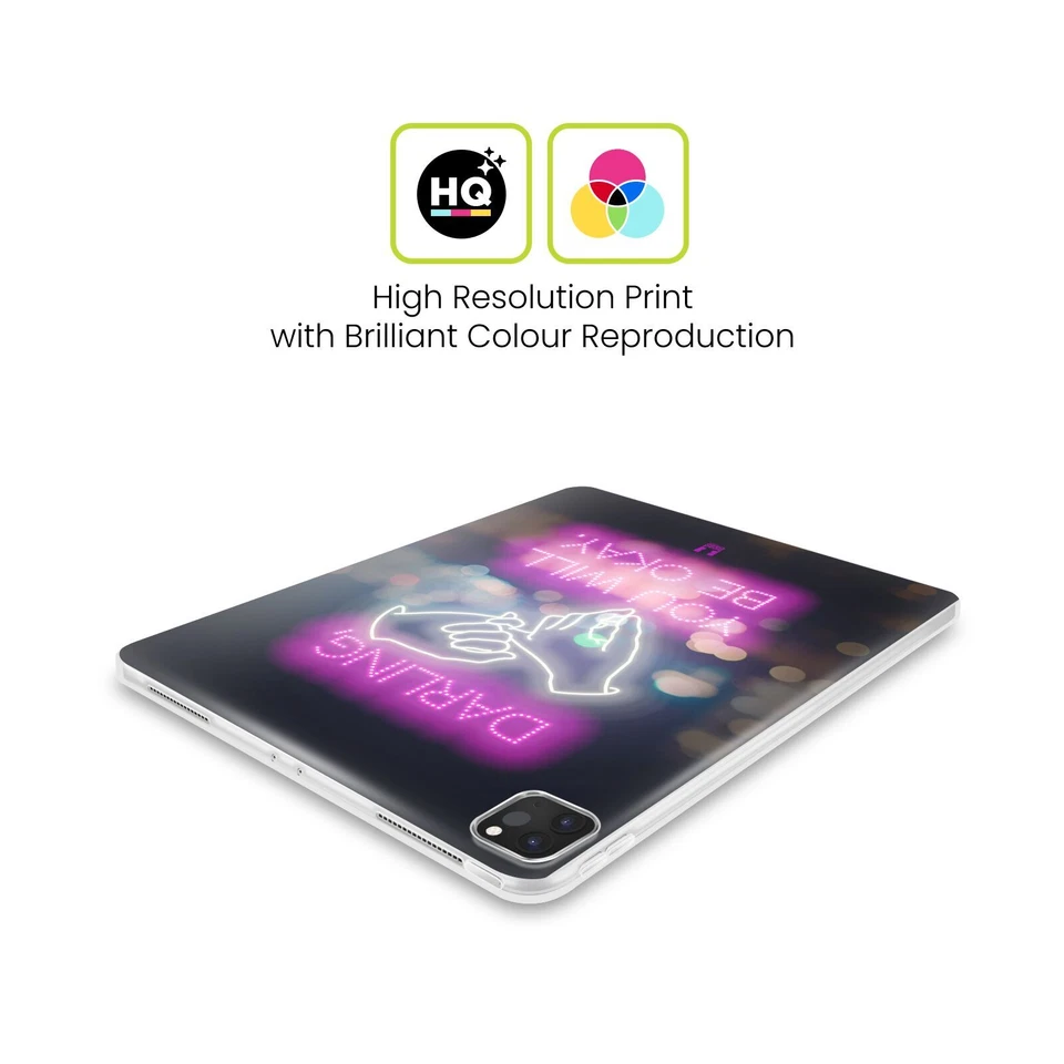 HEAD CASE DESIGNS FANCY NEON LIGHTS SOFT GEL CASE FOR SAMSUNG TABLETS 1 - Image 2 of 4