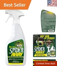 Safe & Effective Spider Away Spray 22 Oz - Ideal for Docks, Patios, Garages