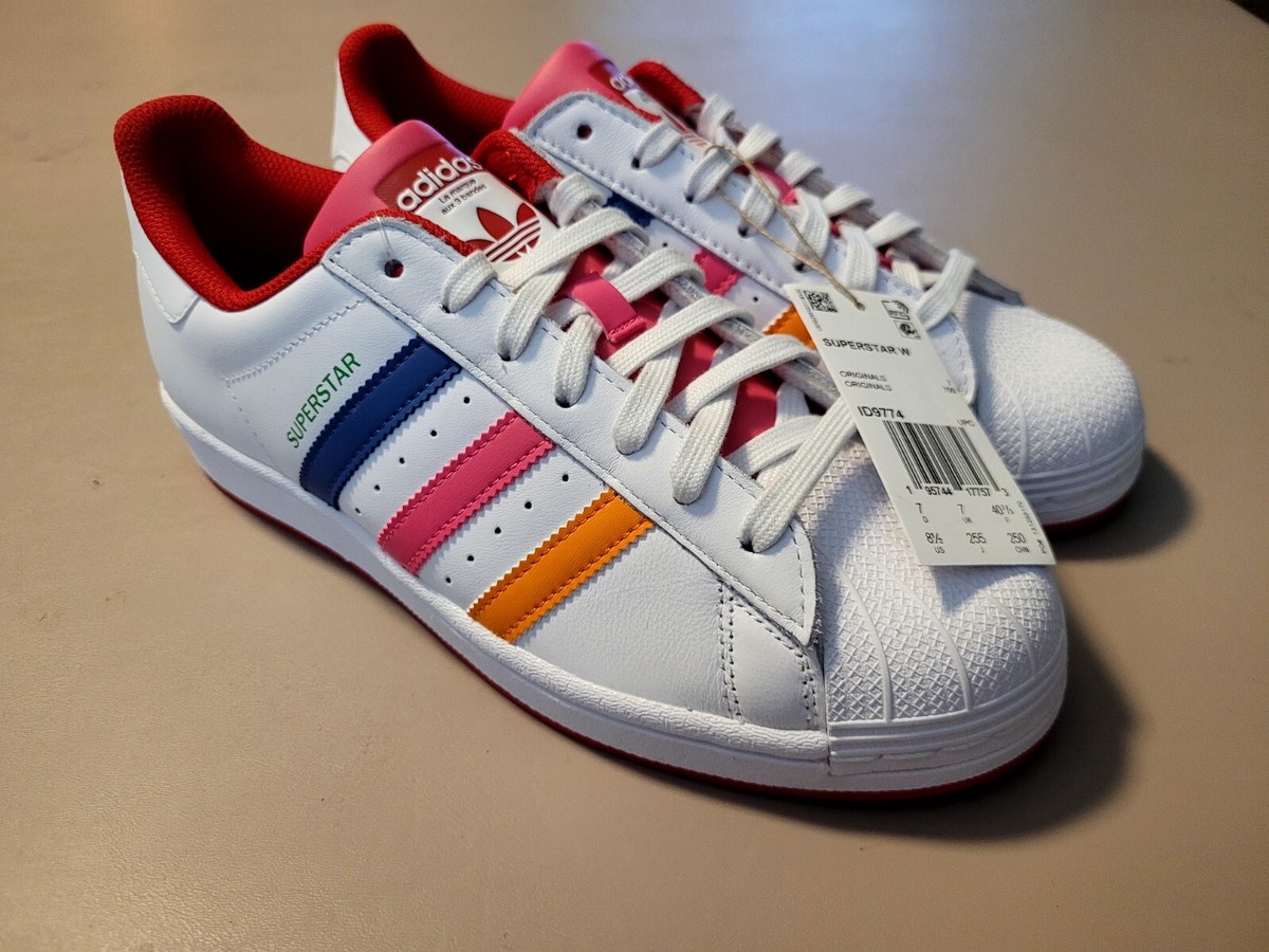 Adidas Superstar W Originals White / Pulse ID9774 Women Sz Adidas Superstar W Originals White / Pulse ID9774 Women Sz