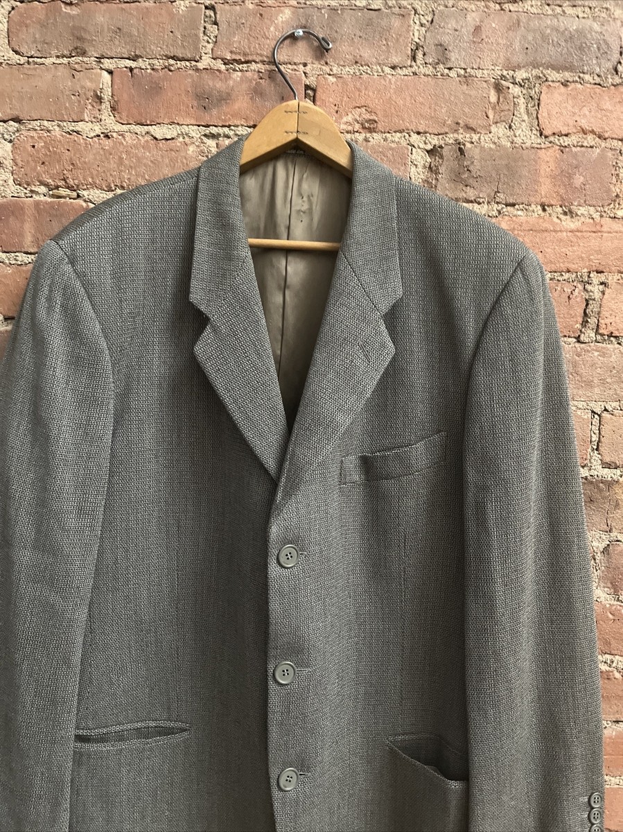 バニィ様ご購入用　GIORGIO ARMANI◆イタリア製◆メンズジャケット Giorgio Armani, A/W 1983 Leather Flight Jacket with Patterned