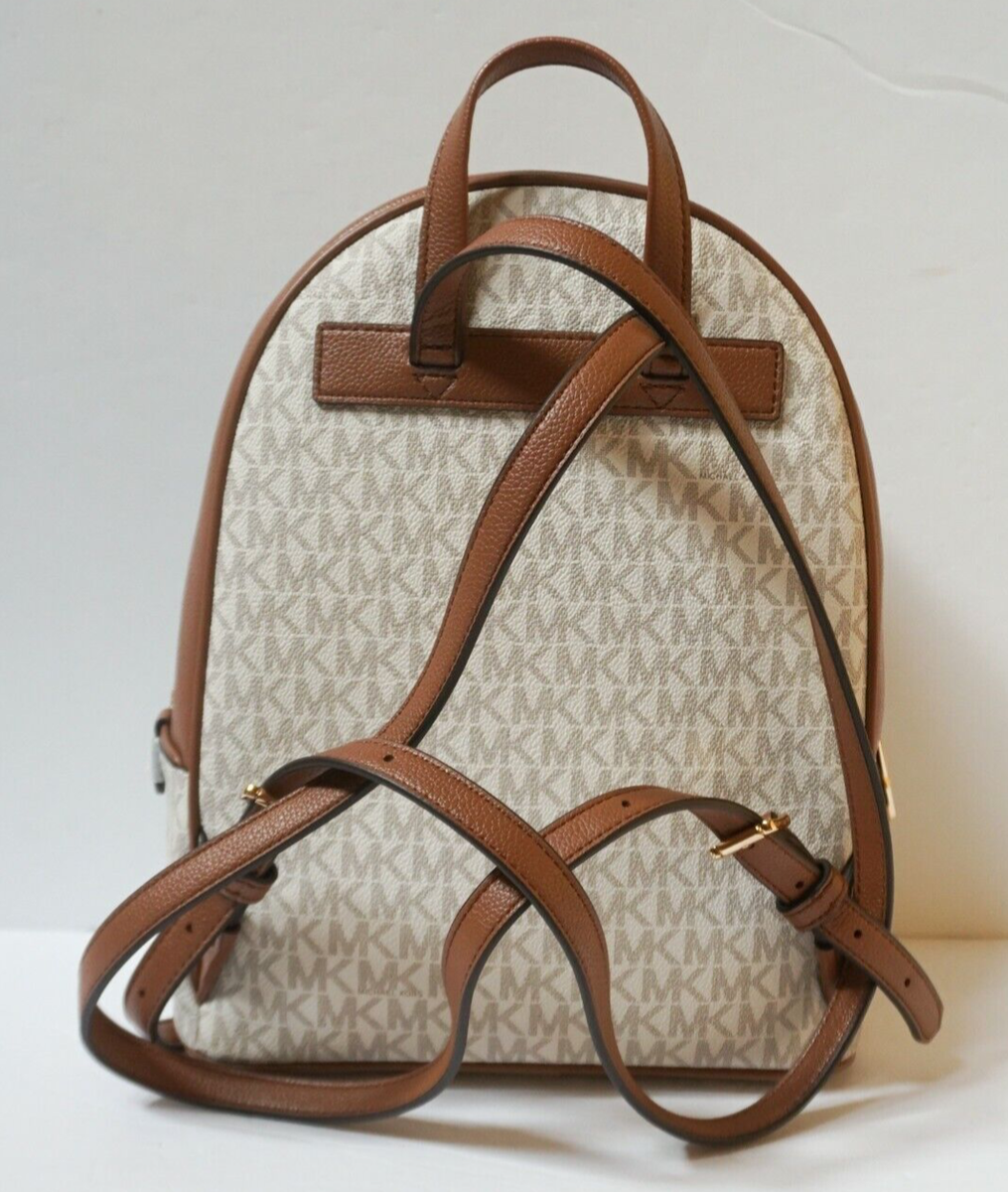 Michael Kors Adina Backpack Pebbled Leather Women's Bag - Vanilla