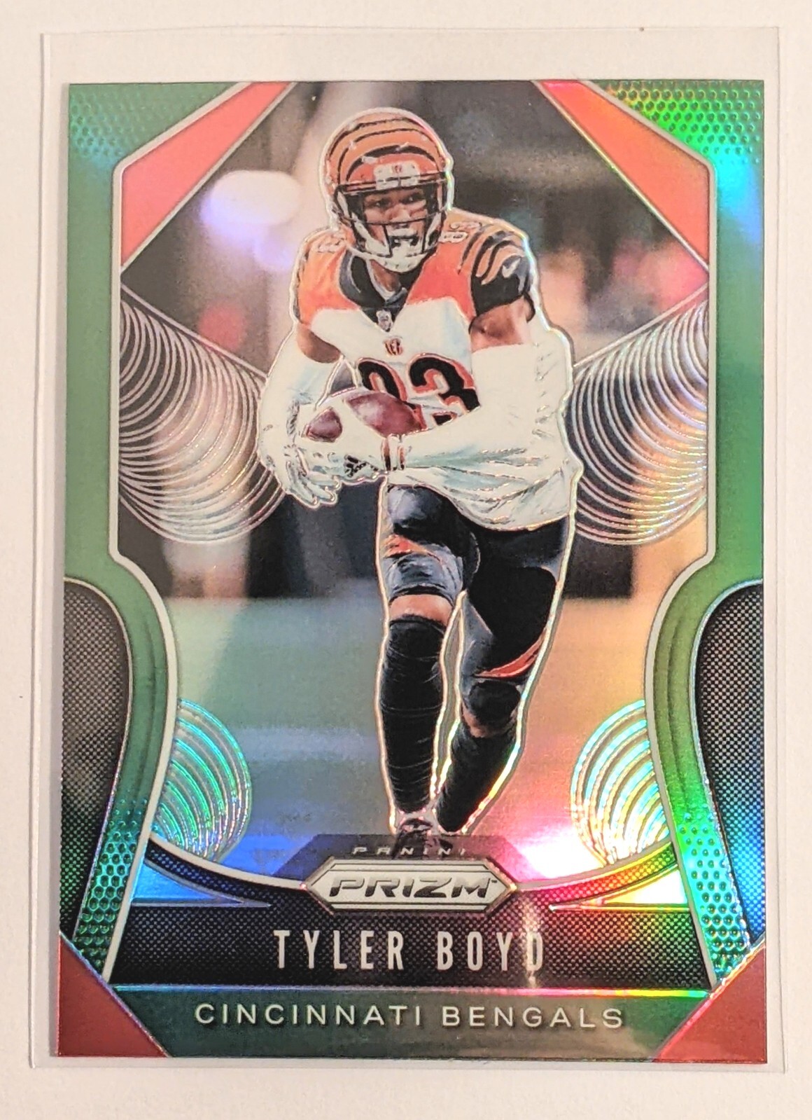 2019 Panini Prizm Football Tyler Boyd Green Parallel #77 Bengals 