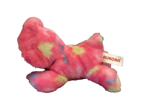 Aurora Rare Tie-Dye Plush Multicolor Triceratops Candy apple - Picture 2 of 6