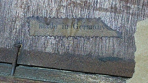Mini DIPINTO AD OLIO vintage su legno intagliato legno cornice oro capra & femmina Germania - Foto 6 di 12