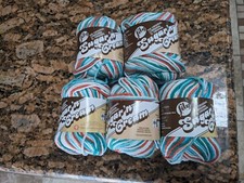 Sugar 'n Cream Cotton Yarn Lot of 5 Ahoy Ombre 2oz / 95 Yard Balls