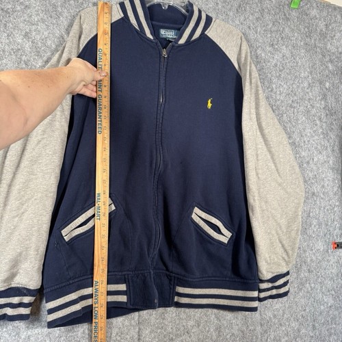 Vintage Polo Ralph Lauren Varsity Letterman Jacket Mens 3XB Big Y2K Pony Preppy - Picture 8 of 15