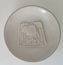 Frankoma Pottery American National Bank & Trust Co. Sapulpa' Advertising Dish 83