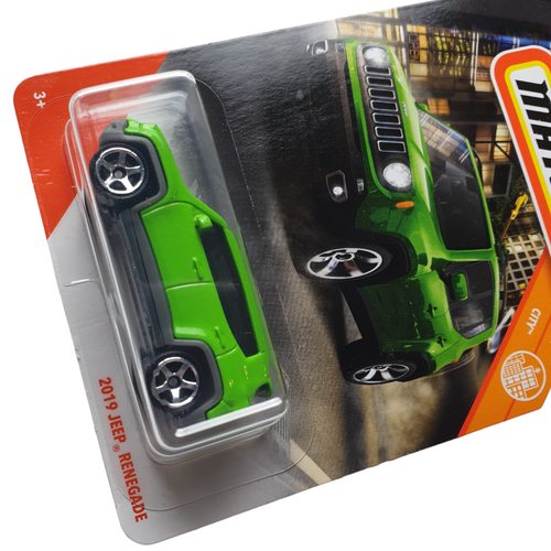 Matchbox 2019 JEEP RENEGADE MBX City Metal Green SUV 1/100 2020 NEW Sent In Box - Picture 4 of 7