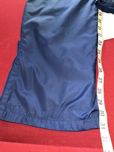 BLUE Duckster PANTS Mens Large Golf Nylon Elastic Waist Vintage 566P zip legs Lg - Picture 4 of 13