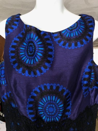 NEW Melonie T Womens Size 16 Royal Blue Short Dress Black Lace Prom Homecoming - Picture 2 of 9