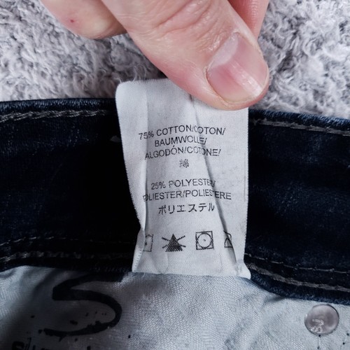 Silver Jeans Women 29x32 Blue Suki Surplus Bootcut Faded Dark Wash Flap Pockets - Picture 11 of 14